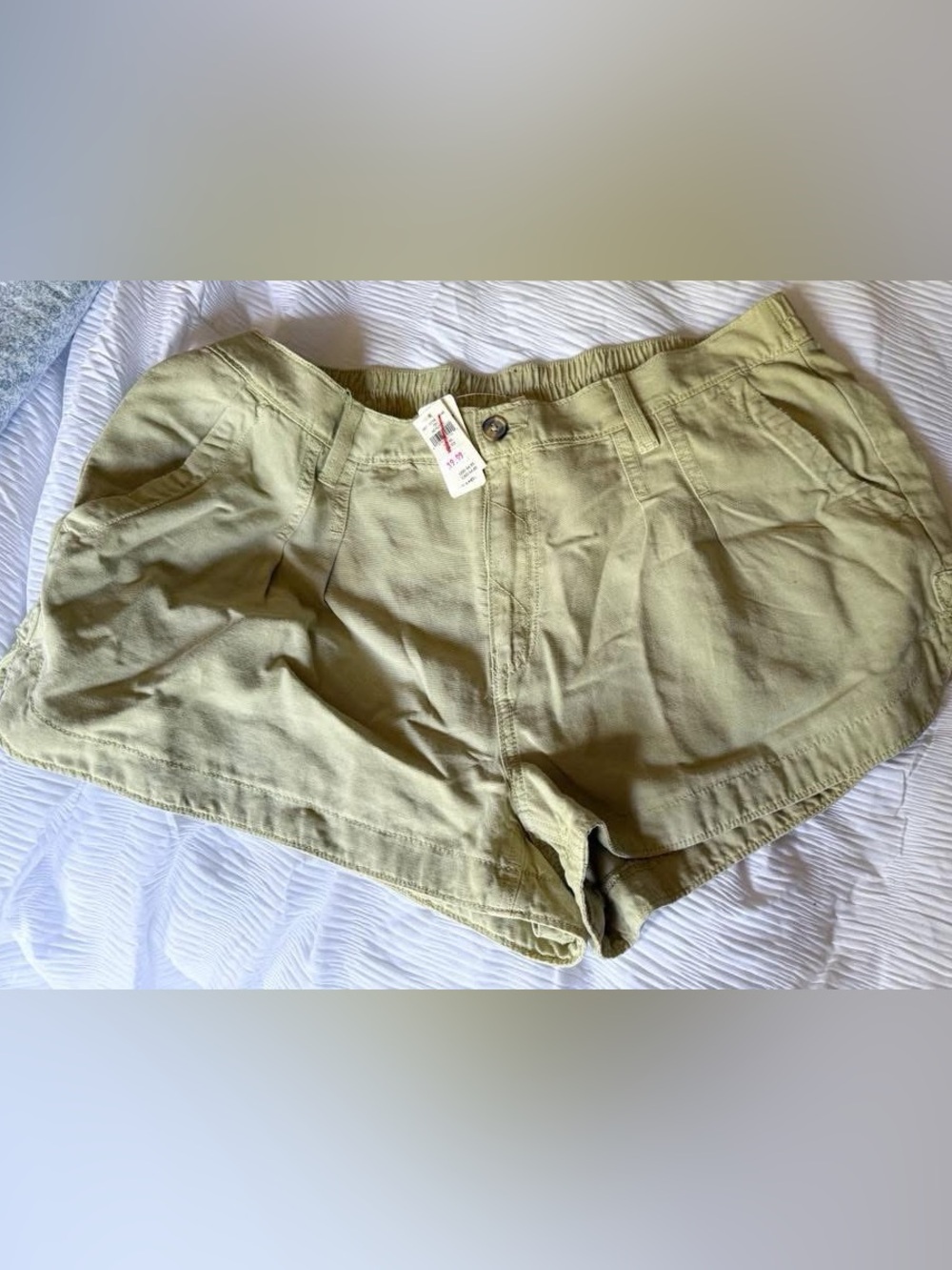 aerie Olive Green High-Rise Casual Shorts